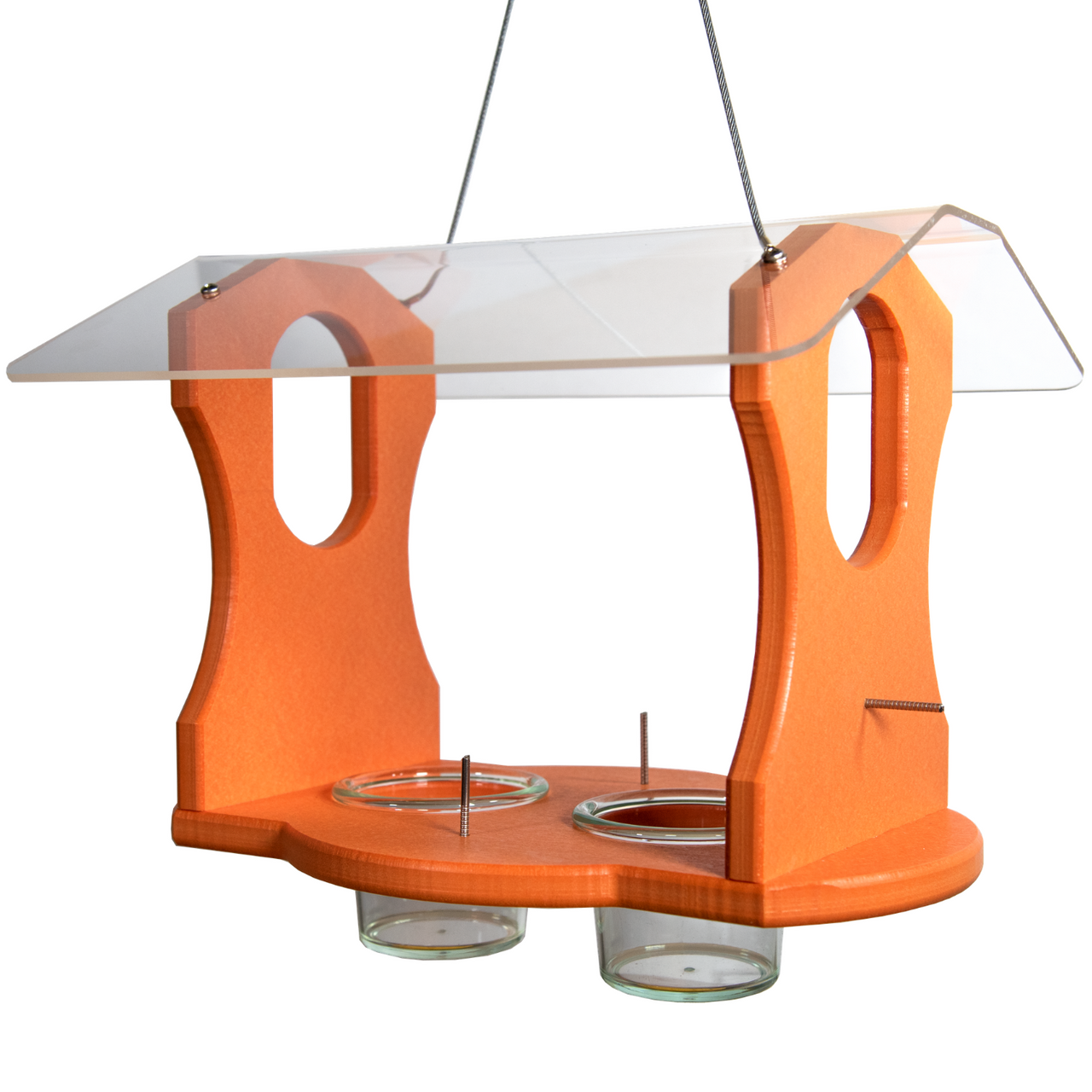 JCS Wildlife Ultimate Recycled Poly Oriole Bird Feeder Fruit and Jelly Buffet
