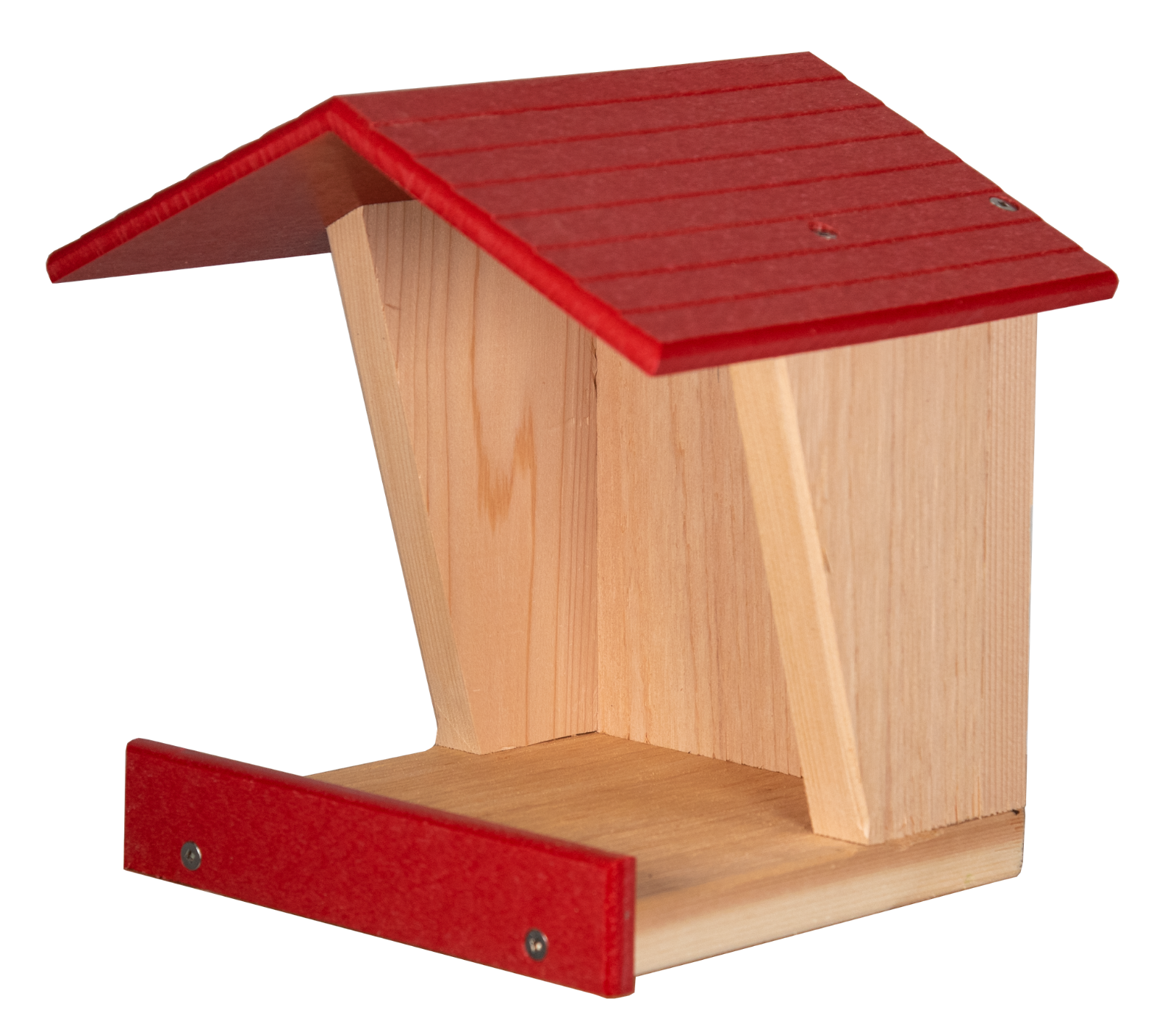 JCS Wildlife Modern Style Cedar Robin Roost with Poly Lumber Roof