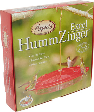 Aspects 143 HummZinger Excel Hanging Hummingbird Feeder with Built in Ant Moat