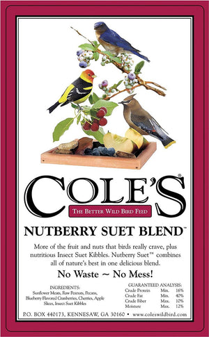 Cole's Nutberry Suet Blend Bird Seed, 5 lbs, NB05