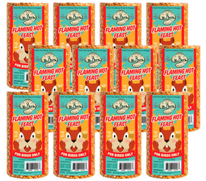 Mr. Bird Flaming Hot Feast Small Wild Bird Seed Cylinder 19 oz.