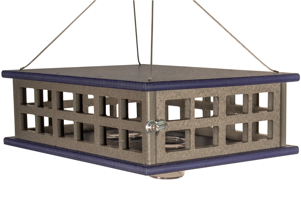 (#BBF-85)  Large Caged Bluebird Feeder