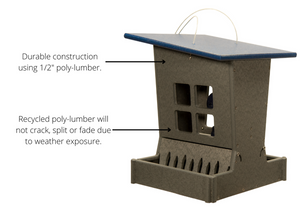 JCS Wildlife Large Poly Outhouse Feeder