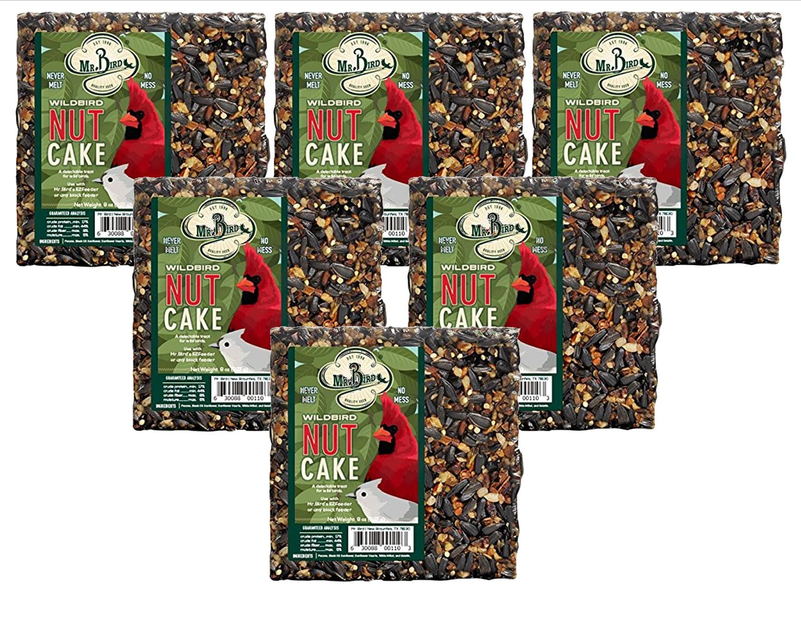 Mr. Bird Wild Bird Nut Cake Wild Bird Seed Cake 8 oz.