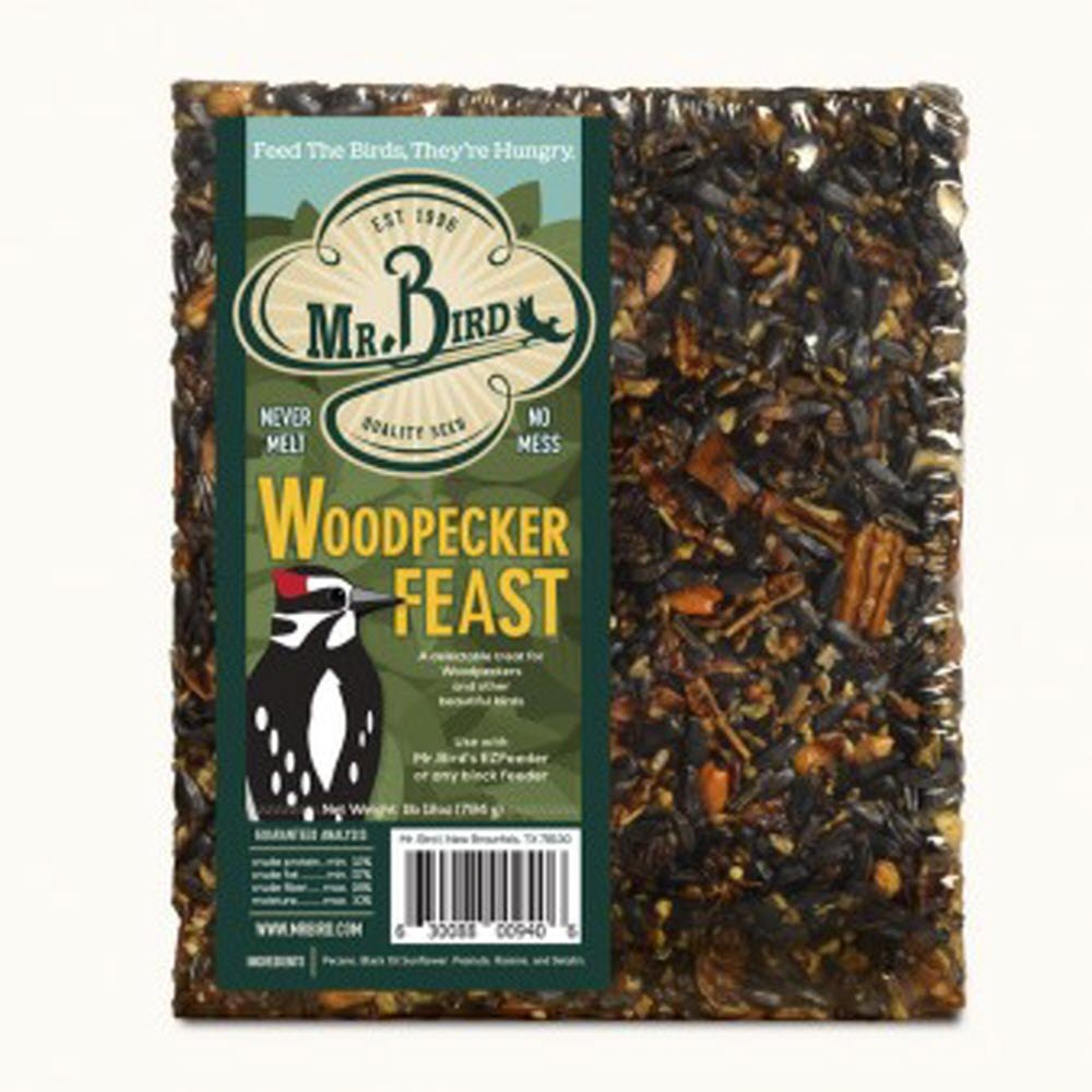 Mr. Bird Woodpecker Feast Large Wild Bird Seed Block 1 lb. 12 oz. (1, 2, 4, 6 and 12 Packs)
