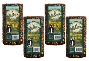 Mr. Bird Woodpecker Feast Small Wild Bird Seed Cylinder 1 lb. 14 oz. (1, 2, 4, 6, and 12 Packs)