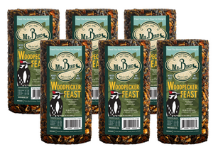 Mr. Bird Woodpecker Feast Small Wild Bird Seed Cylinder 1 lb. 14 oz. (1, 2, 4, 6, and 12 Packs)