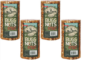 Mr. Bird Bugs, Nuts, & Fruit Small Wild Bird Seed Cylinder 24 oz. (1, 2, 4, or 6 Pack)