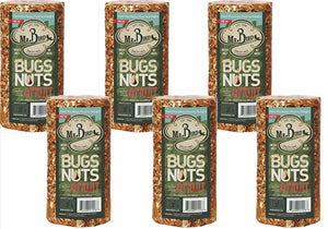 Mr. Bird Bugs, Nuts, & Fruit Small Wild Bird Seed Cylinder 24 oz. (1, 2, 4, or 6 Pack)