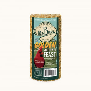 Mr. Bird Golden Safflower Feast Small Wild Bird Seed Cylinder 25 oz. (1, 2, 4, and 6 Packs)