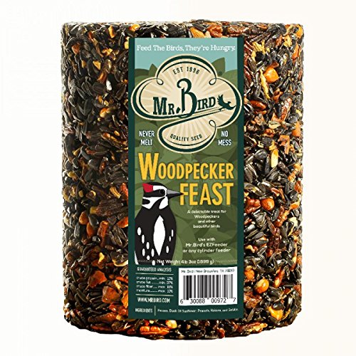 Mr. Bird Woodpecker Feast Large Wild Bird Seed Cylinder (1, 2, 4, or 6 Packs)