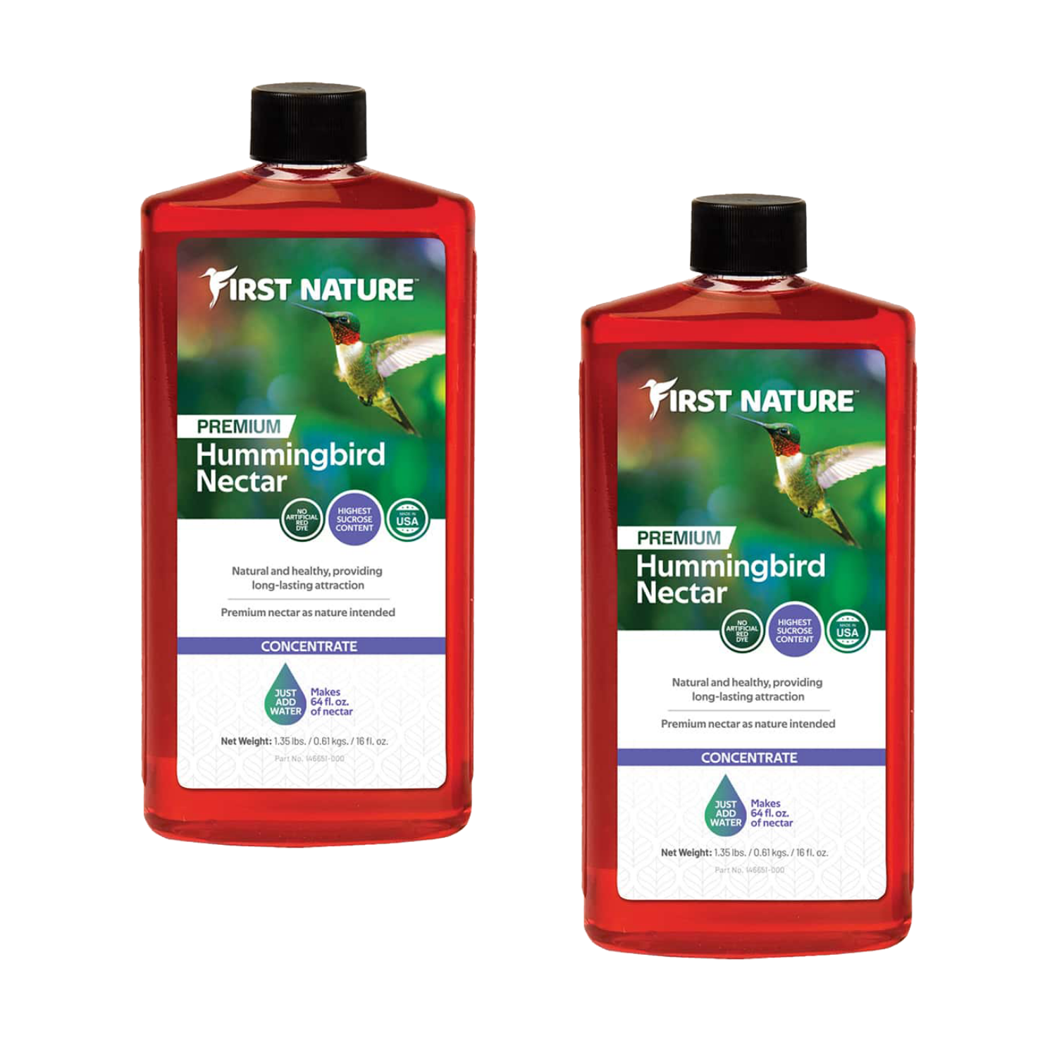 First Nature 3050 Red Hummingbird Nectar Concentrate 16 oz. (1, 2, 3, 4, or 6 Packs)