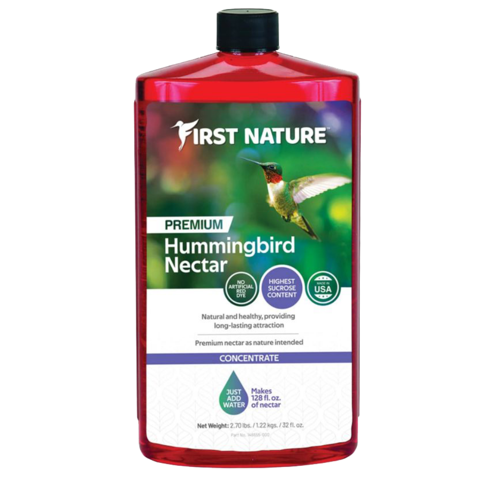 First Nature 3054 Red Hummingbird Nectar Concentrate (Makes 1 Gallon Feed) 32 oz.