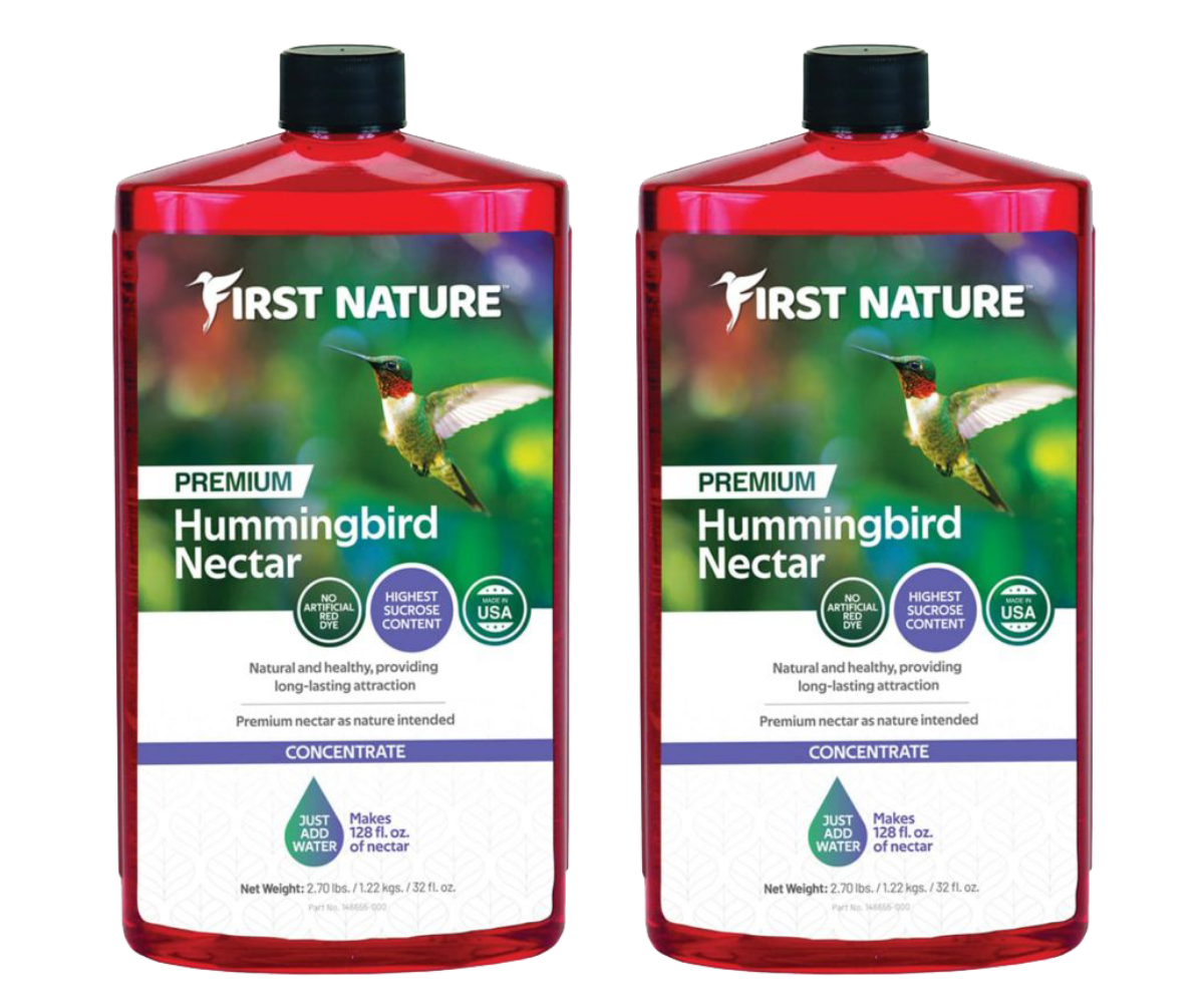 First Nature 3054 Red Hummingbird Nectar Concentrate (Makes 1 Gallon Feed) 32 oz.