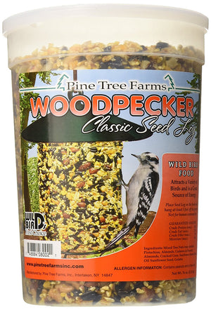 Pine Tree Farms Woodpecker Seed Log 76 oz (1, 2, 4 and 6 Packs)