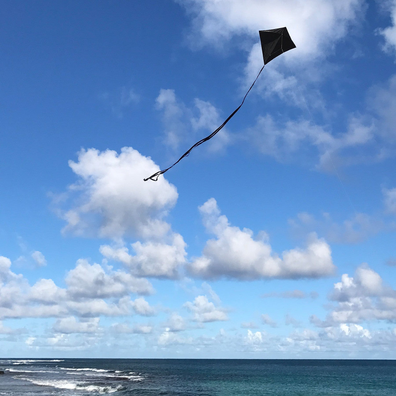 In The Breeze Black Colorfly 30" Diamond Kite