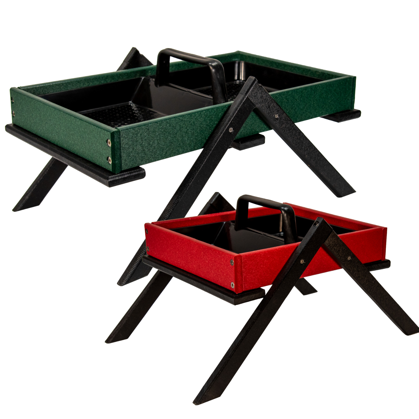 Ground Platform Bird Feeder with Removable Tray