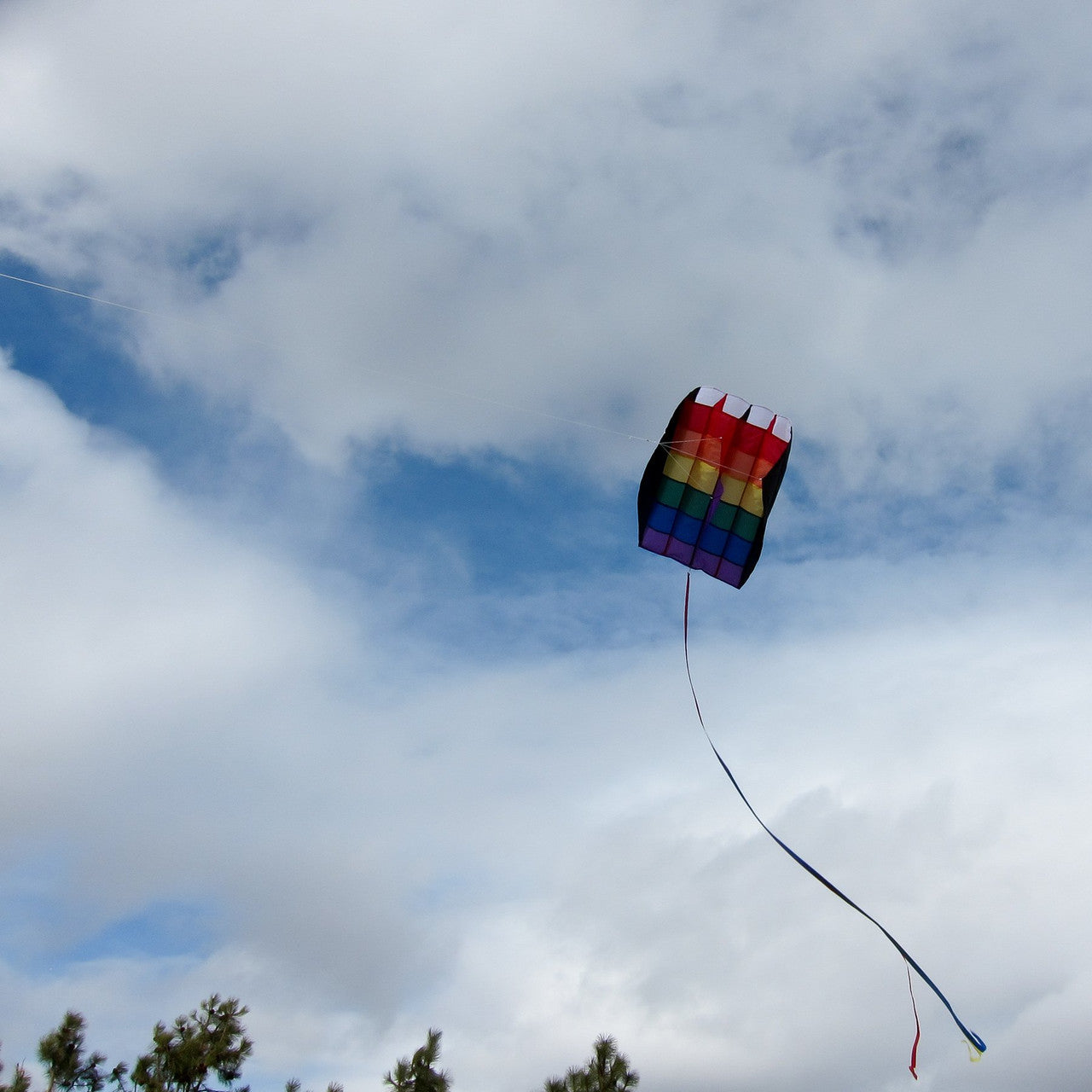 In The Breeze 5.0 Rainbow Stripes Air Foil Kite