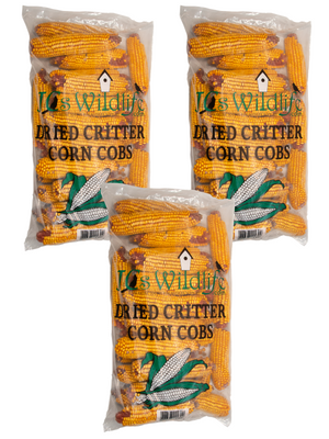 JCS Wildlife Dried Squirrel Corn Cobs - Grown in Southern Indiana - Each Bag Weighs About 14 lbs