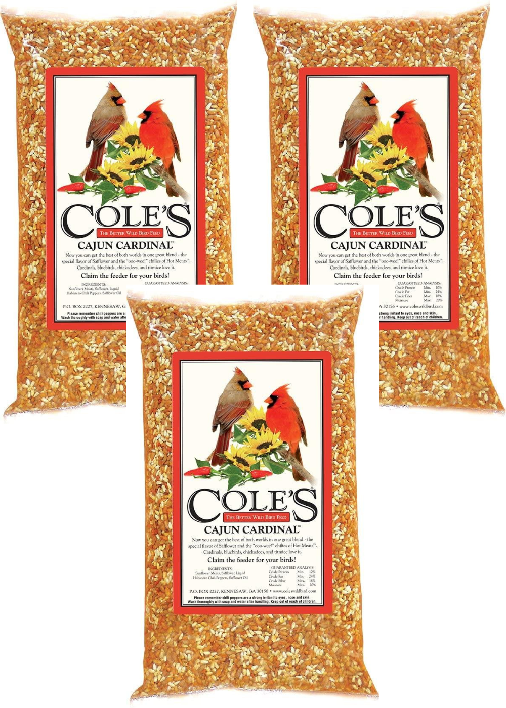 BC Cole's Cajun Cardinal Bird Seed, 5 lbs, CB05