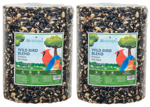 JCS Wildlife Wild Bird Blend Premium Bird Seed Large Cylinder, 3.75 lb