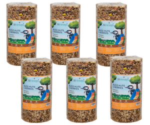 JCS Wildlife Bugs, Nuts and Berries Premium Bird Seed Small Cylinder, 1.5 lb
