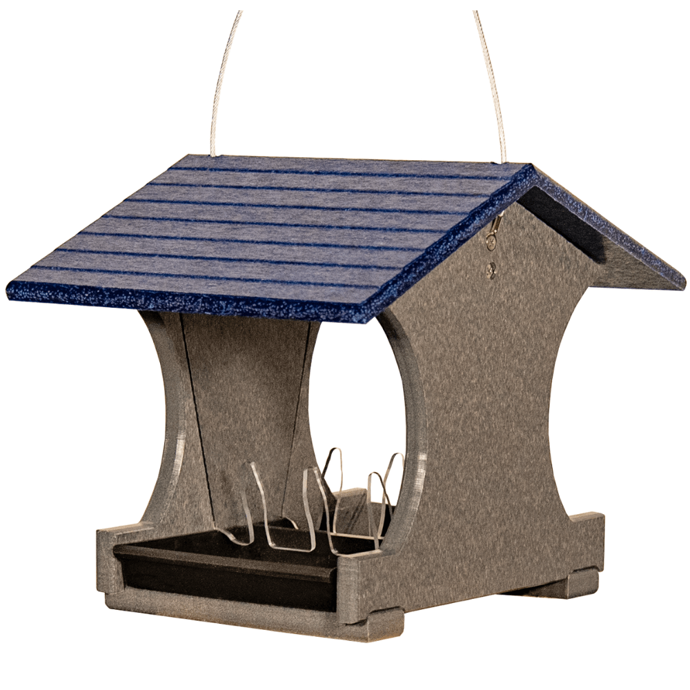 Small Hopper Bird Feeder with Removable Tray