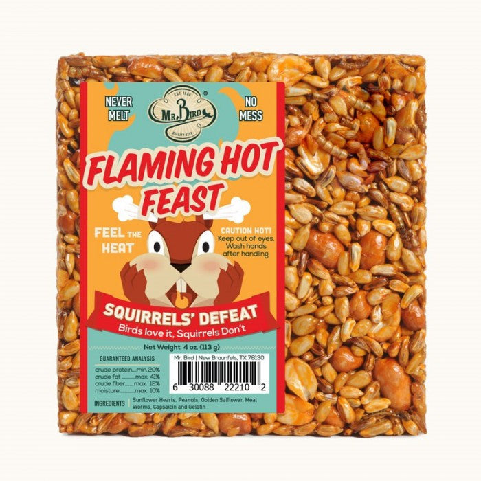 Mr. Bird Flaming Hot Feast Small Seed Cake (12 Count)