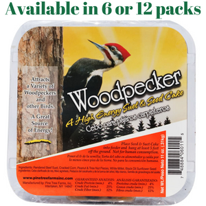 Pine Tree Farms Woodpecker High Energy Suet 11oz. (6 or 12 Packs)