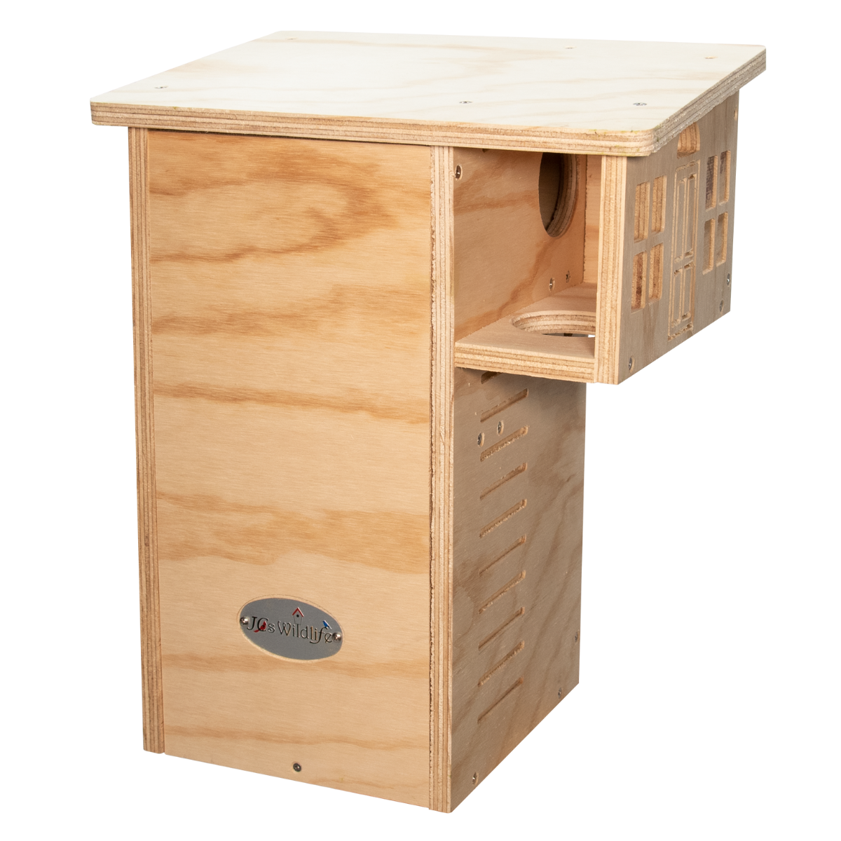 JCS  Wildlife Plywood Squirrel House Nesting Box