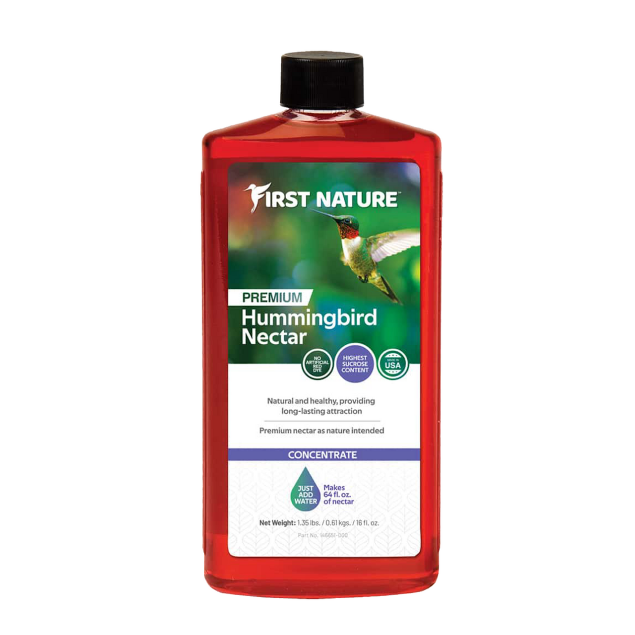 First Nature 3050 Red Hummingbird Nectar Concentrate 16 oz. (6)