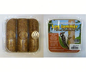 Pine Tree Farms Log Jammer Peanut Butter Suet 3 Plugs Per Pack (6 or 12 Packs)