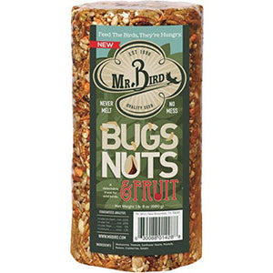 (#MB-4288)  Mr Bird's Bugs Nuts & Fruit Cylinder Block