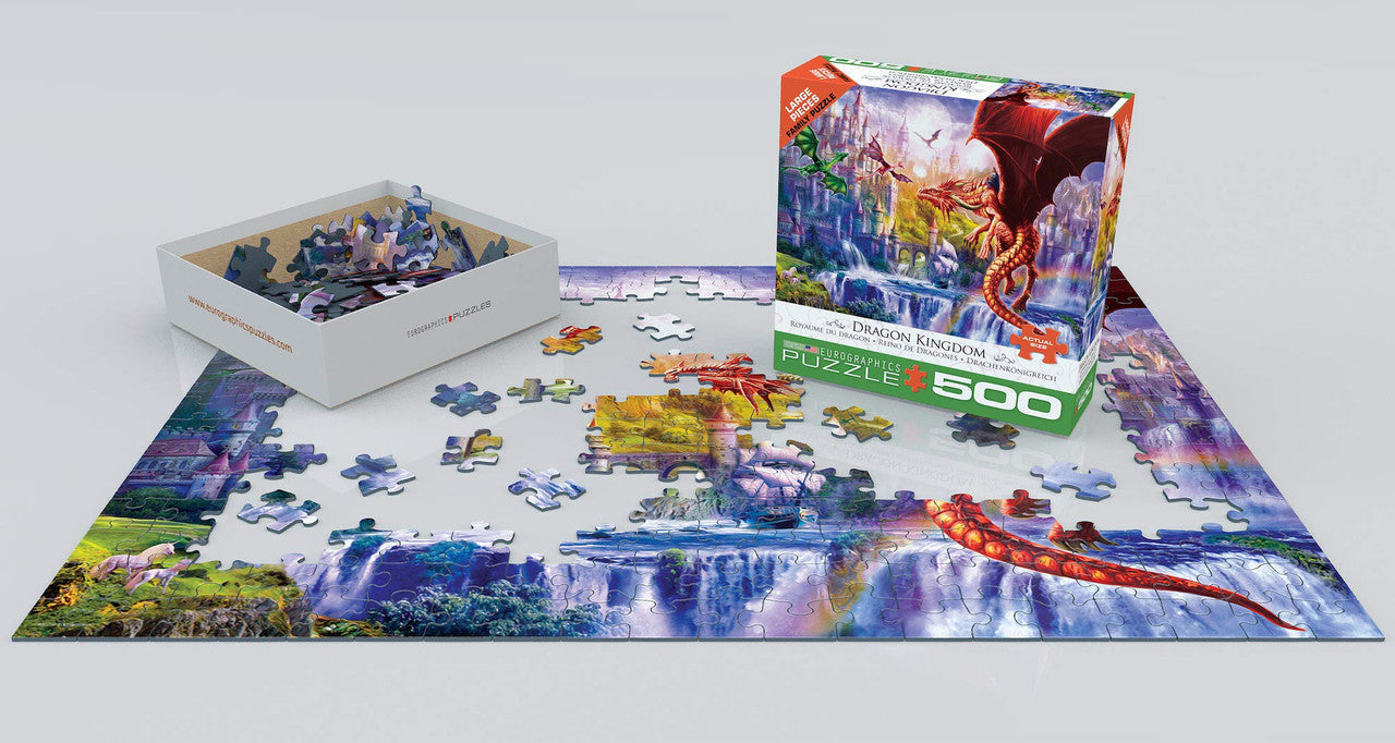 EuroGraphics Dragon Kingdom 500-Piece Jigsaw Puzzle (500 Piece)