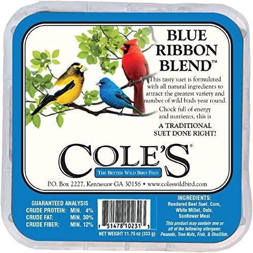 Cole's Blue Ribbon Blend Suet Cake, 11.75oz