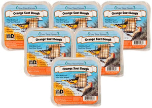 Pine Tree Farms Orange Suet Dough Cake 12 oz. (6 or 12 Packs)