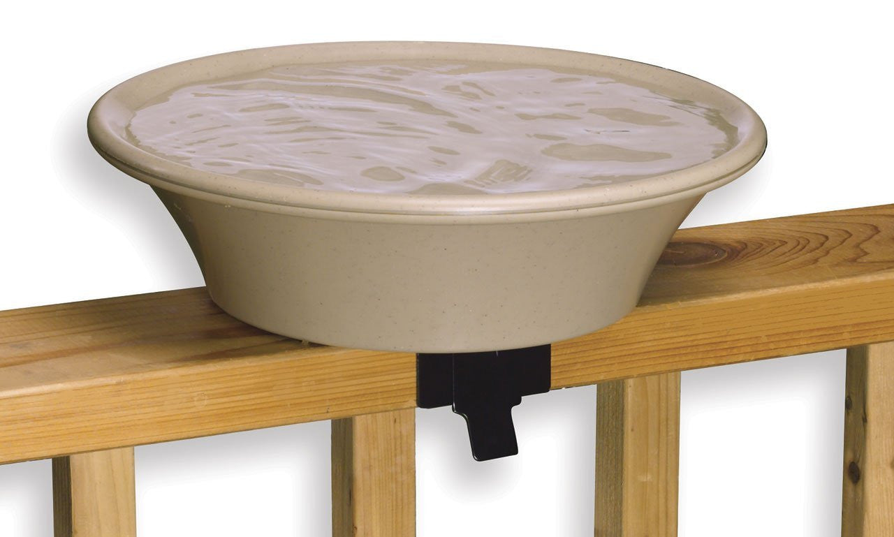 Allied Precision Four Seasons Heated Bird Bath w/EZ Tilt Deck Mounting and Stand