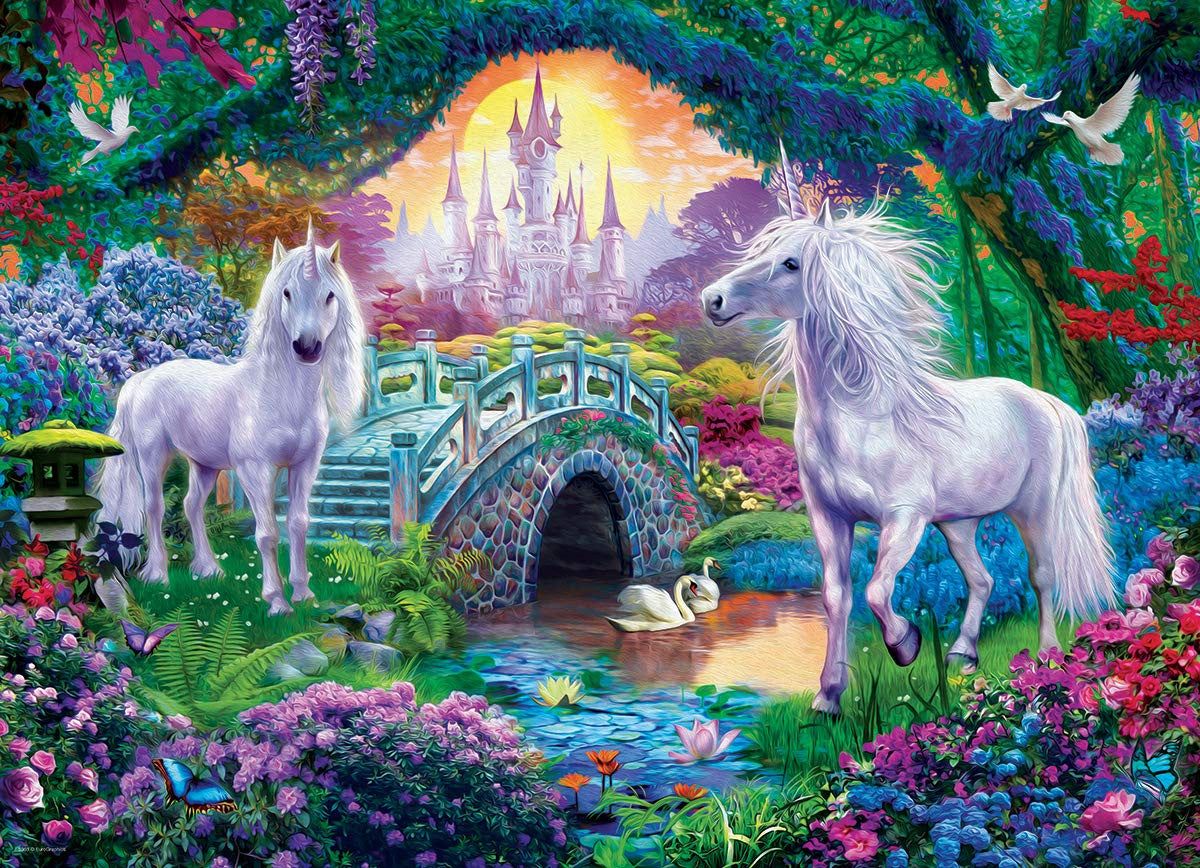 EuroGraphics Unicorn Fairy Land 500-Piece Jigsaw Puzzle (500 Piece)