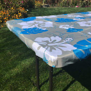 In the Breeze Tropical 6 Foot Fitted Tablecloth