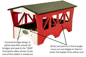 JCs Wildlife Ol' Red Covered Bridge Ground Feeder