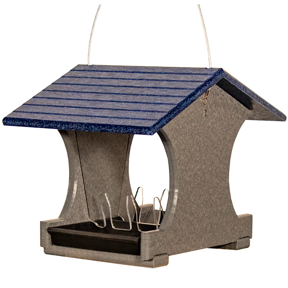 Small Hopper Bird Feeder with Removable Tray