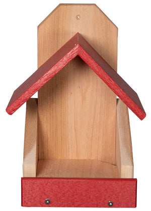 Cedar Robin Roost Birdhouse with Poly Lumber Roof