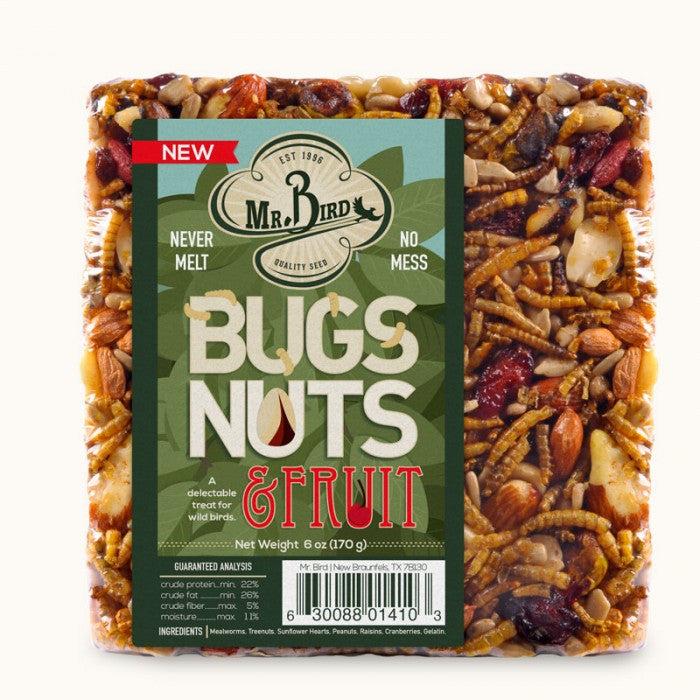 (#MB-4103)  Mr. Bird Bugs, Nuts, & Fruit Small Seed Cake