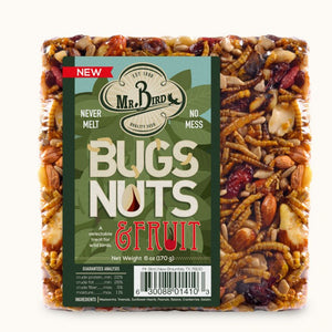 Mr. Bird Bugs, Nuts, & Fruit Small Wild Bird Seed Cake 6 oz. 12-Pack