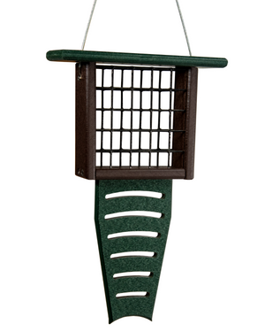 Suet Feeder Tail Prop Bird Feeder Recycled Poly