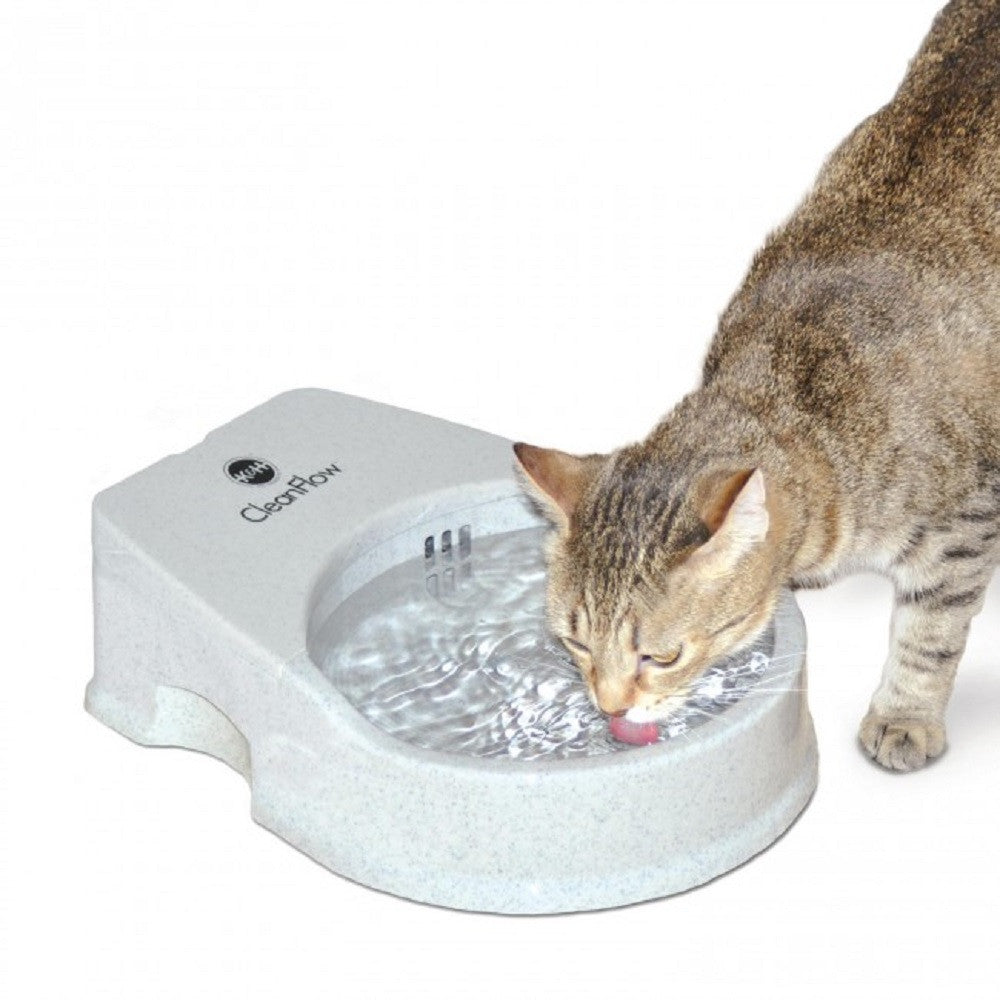 K&H Pet Products Cleanflow Cat Water Bowl 2500 Filtered Water Bowl 80 oz.