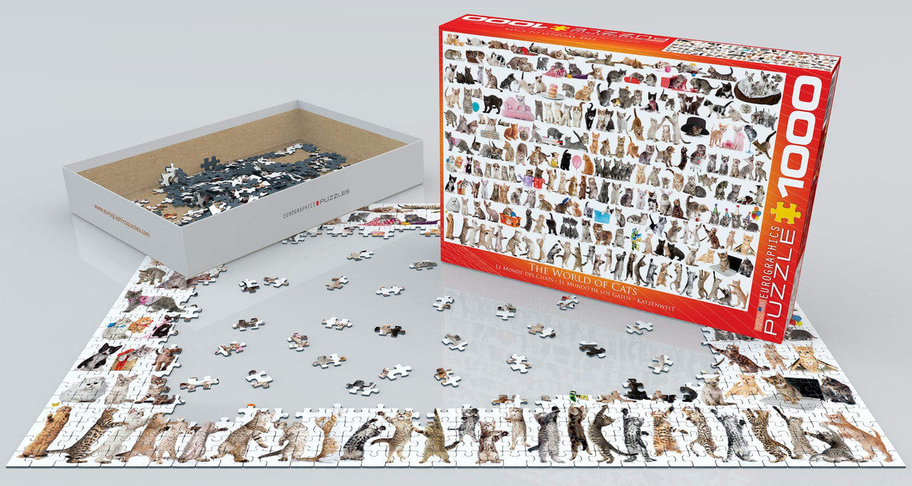 EuroGraphics The World of Cats Jigsaw Puzzle (1000-Piece)