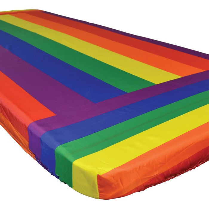 In the Breeze Rainbow 6 Foot Fitted Tablecloth