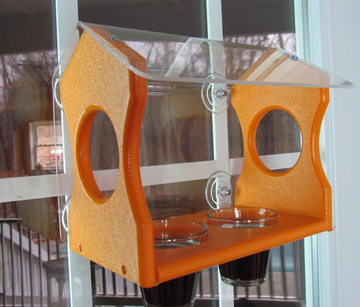 Window Oriole Jelly Bird Feeder, Acrylic and Poly
