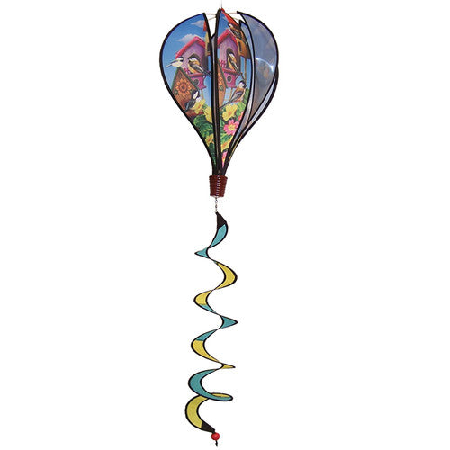 In The Breeze Chickadee Birdhouse Hot Air Balloon Wind Spinner